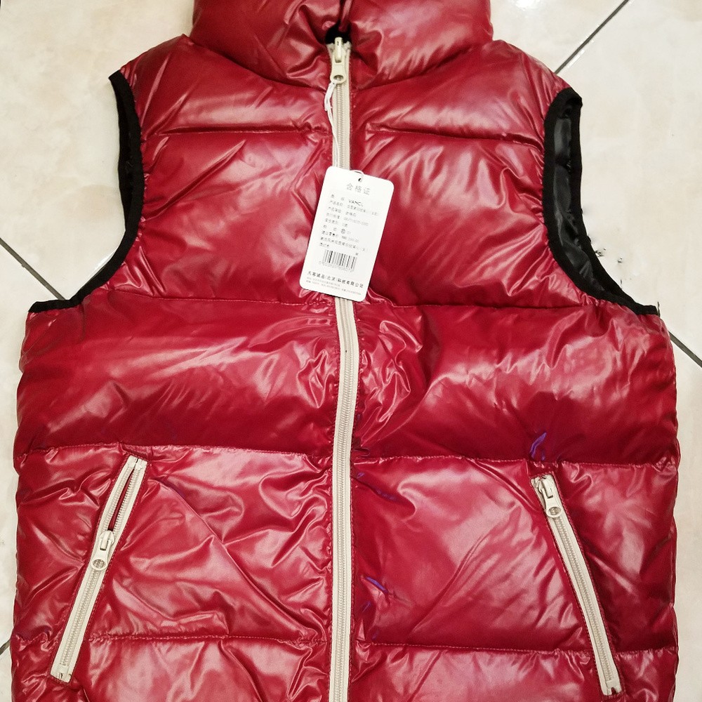 VANCL Burgundy Down Vest M